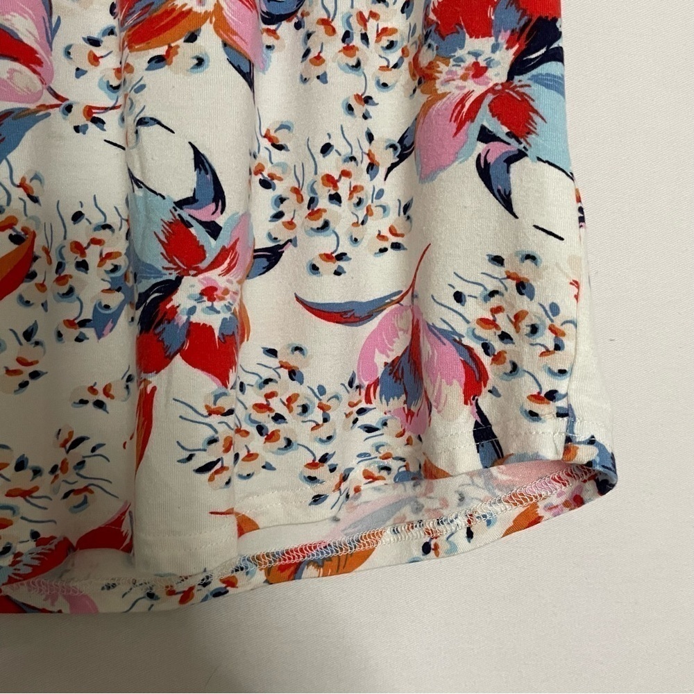 Anthropologie Meadow Rue Floral Print Ridge Yoke Flutter Sleeve Blouse - Picture 14 of 15